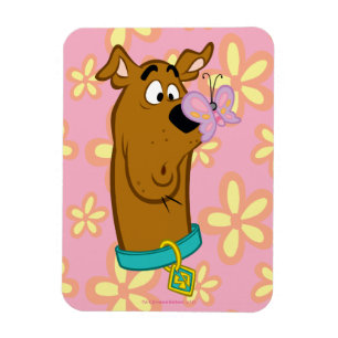 Butterfly On Scooby-Doo's Nose Magnet