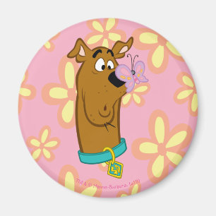 Butterfly On Scooby-Doo's Nose Magnet