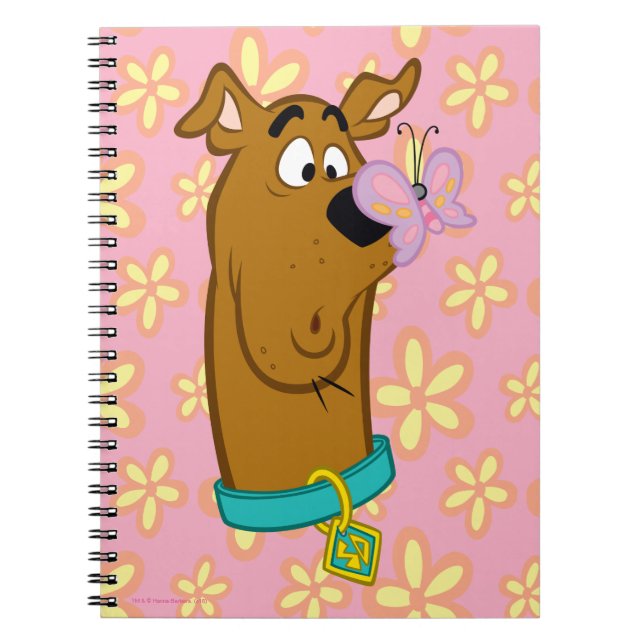 Butterfly On Scooby-Doo's Nose Notebook (Front)