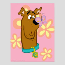 Butterfly On Scooby-Doo's Nose Poster