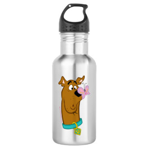 Butterfly On Scooby-Doo's Nose Stainless Steel Water Bottle