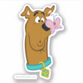 Butterfly On Scooby-Doo's Nose Sticker | Zazzle