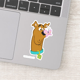 Butterfly On Scooby-Doo's Nose Sticker