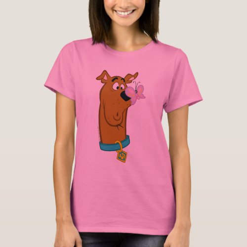 Butterfly On Scooby_Doos Nose T_Shirt