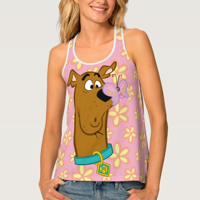 Butterfly On Scooby-Doo's Nose Tank Top (Front)