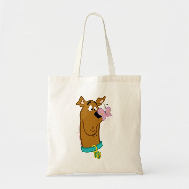Butterfly On Scooby-Doo's Nose Tote Bag (Front)