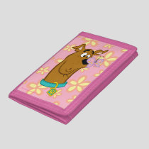 Butterfly On Scooby-Doo's Nose Tri-fold Wallet