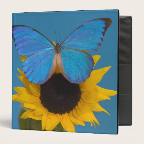 Butterfly on Sunflower 3 Ring Binder