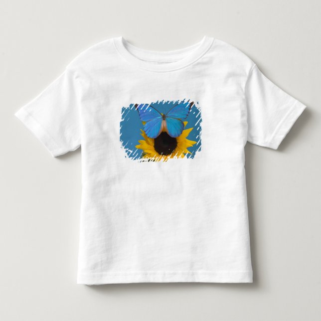 Butterfly on Sunflower Toddler T-shirt (Front)