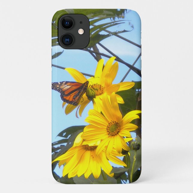 Butterfly on the Sunflower Case-Mate iPhone Case (Back)