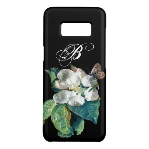 BUTTERFLY ON THE WHITE FLOWER  FLORAL MONOGRAM Case_Mate SAMSUNG GALAXY S8 CASE