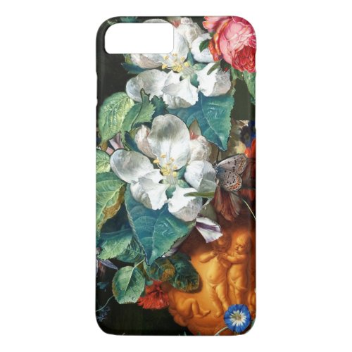 BUTTERFLY ON WHITE FLOWERS Floral iPhone 8 Plus7 Plus Case