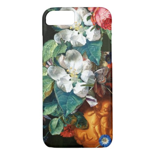 BUTTERFLY ON WHITE FLOWERS Floral iPhone 87 Case