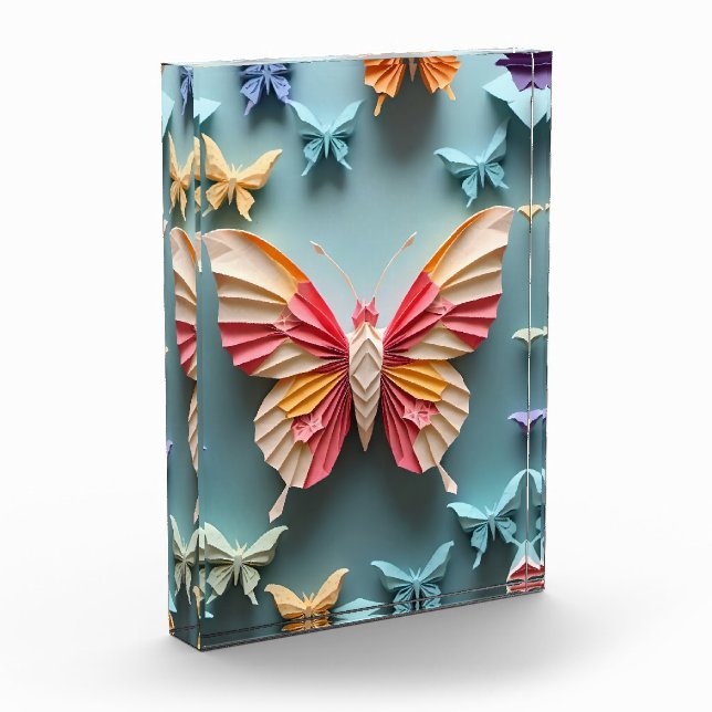Butterfly Origami Acrylic Award (Left)