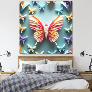 Butterfly Origami Canvas Print