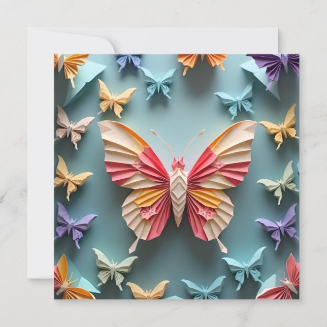Butterfly Origami Invitation (Front)