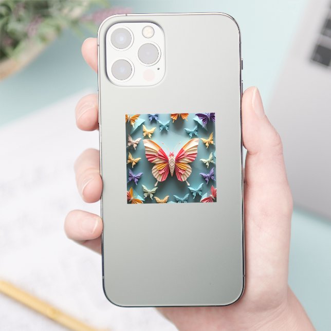 Butterfly Origami Sticker (Phone)