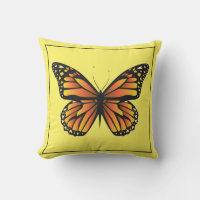Butterfly Outdoor Throw Pillow