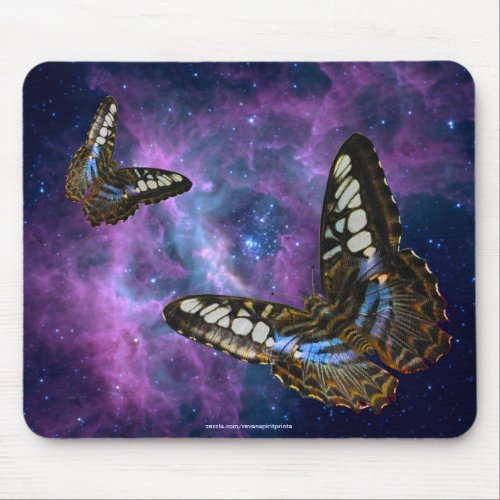 Butterfly  Outer Space Insect_lovers Astronomy Mouse Pad