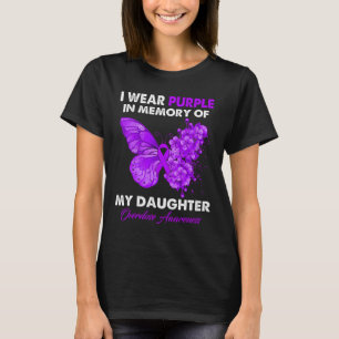 Butterfly Overdose Awareness I Wear Purple For My  T-Shirt
