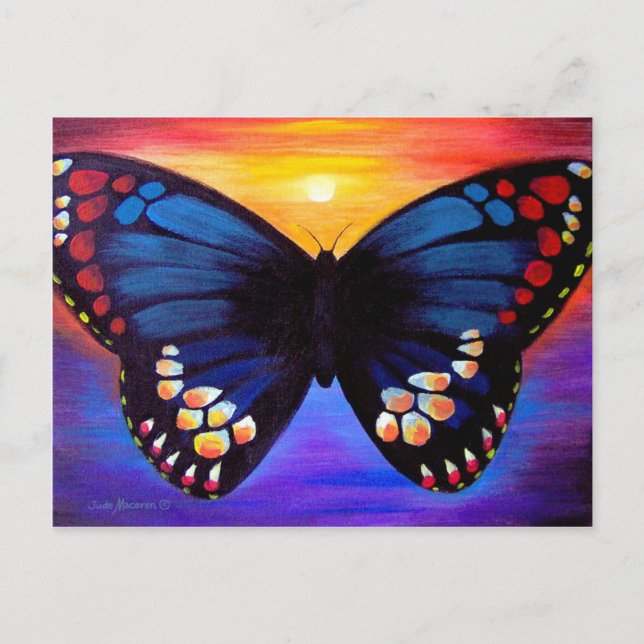 Butterfly Painting Art - Multi Postcard (Front)