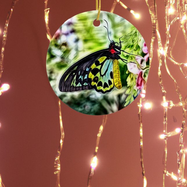 Butterfly Painting Ceramic Ornament (Creator Uploaded)