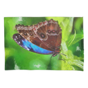 Butterfly painting pillow case