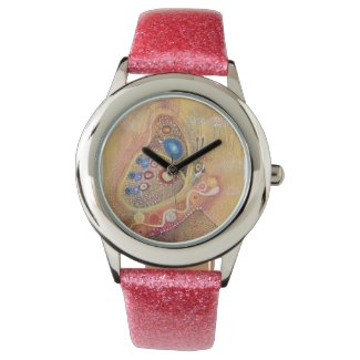 Butterfly painting watch