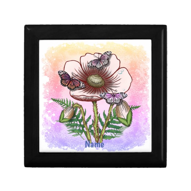 Butterfly Pale Poppy  Gift Box (Front)