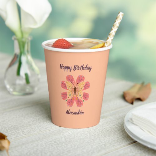 Butterfly Paper cup