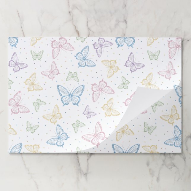 Butterfly Paper Placemats (Folded)