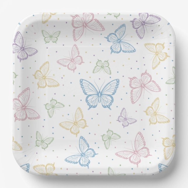 Butterfly Paper Plates (Front)