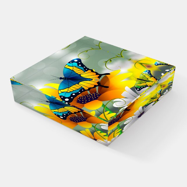 Butterfly Paperweight (Angled)