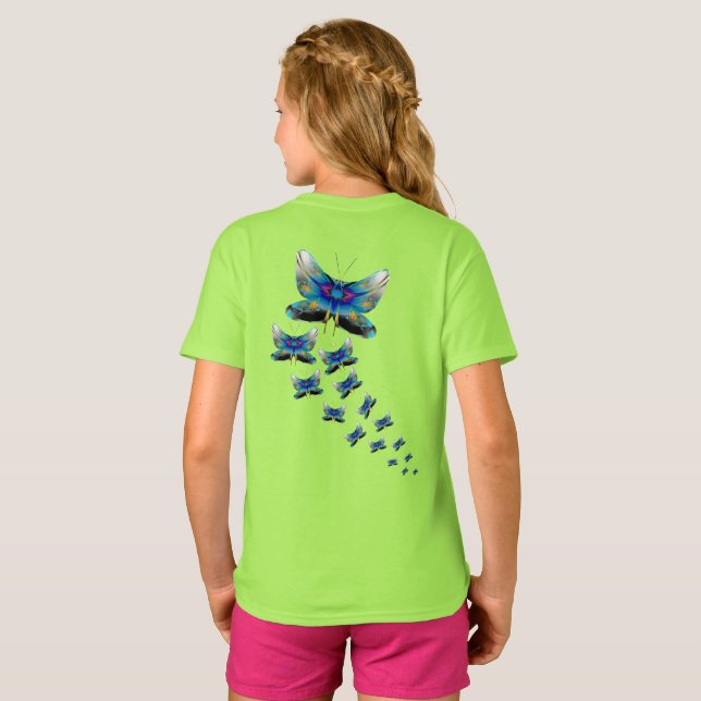 Butterfly Parade - Color in Motion T-Shirt (Back Full)