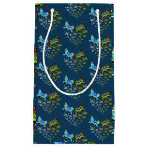 Butterfly Parade Jamaica Green Flight of Color Small Gift Bag