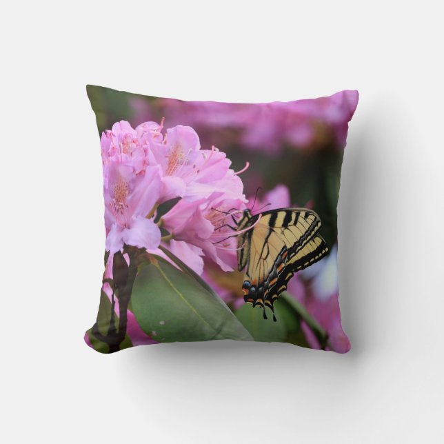 Butterfly Paradise Throw Pillow (Front)