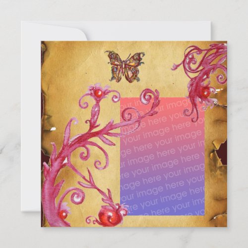 BUTTERFLY PARCHMENT Wedding Photo Template