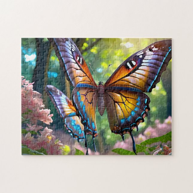 Butterfly Park 3 Easy Brain Art Puzzle Photo Puzzl (Horizontal)