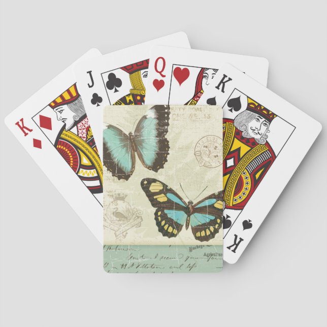 Butterfly Patchwork Poker Cards (Back)