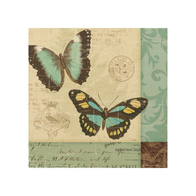 Butterfly Patchwork Wood Wall Decor (Front)