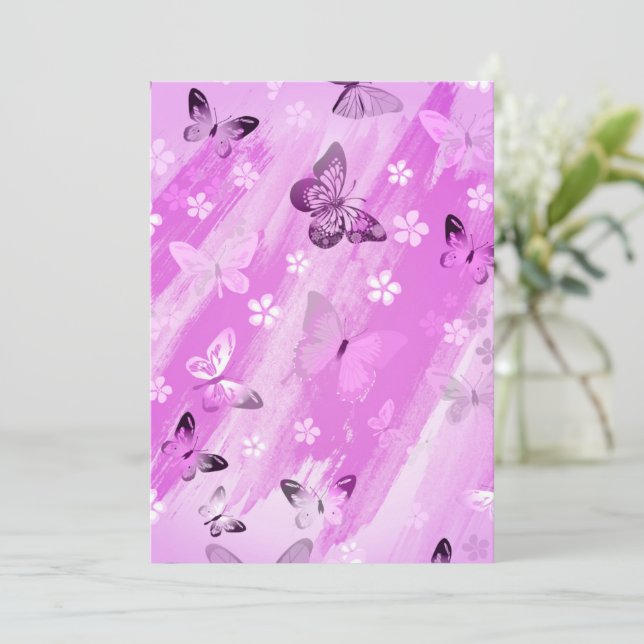 Butterfly Pattern 12 Card (Standing Front)