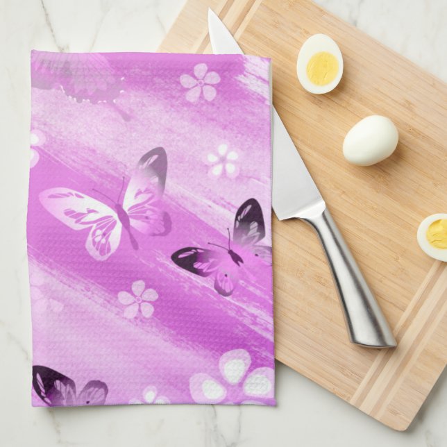 Butterfly Pattern 12 Kitchen Towel (Quarter Fold)