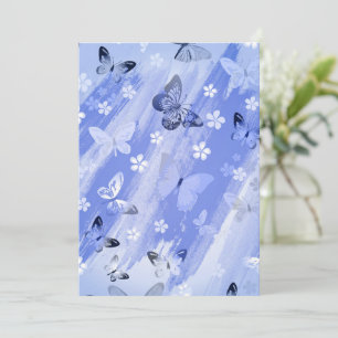 Butterfly Pattern 13 Thank You Card