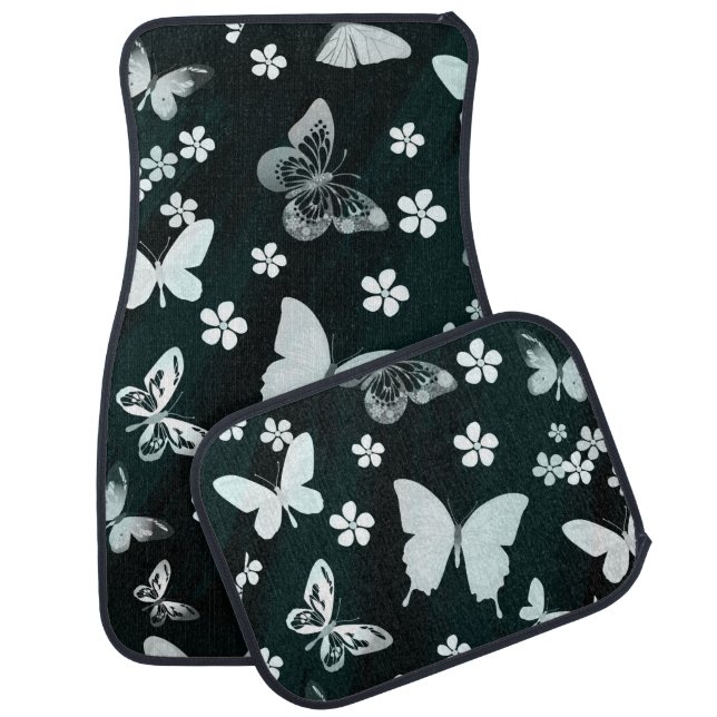 Butterfly Pattern 14 Car Floor Mat (Set)