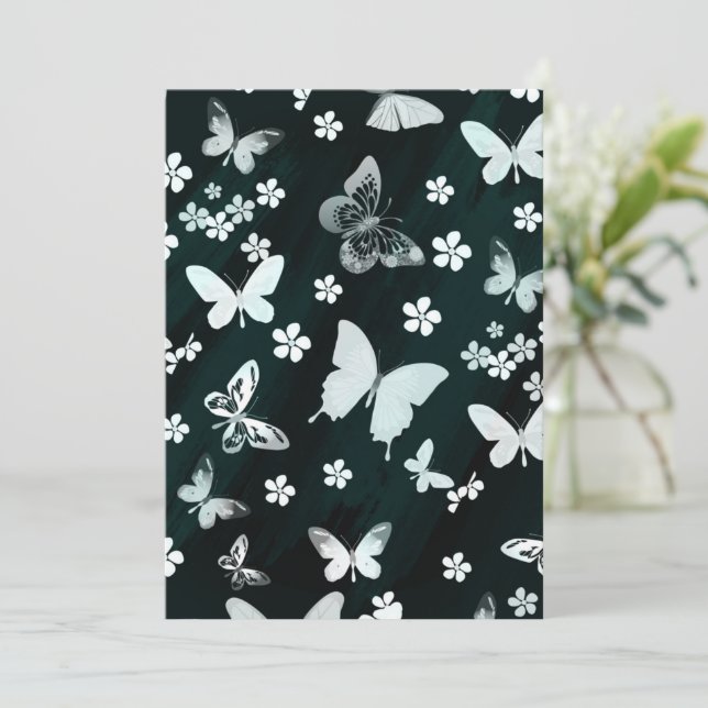 Butterfly Pattern 14 Card (Standing Front)