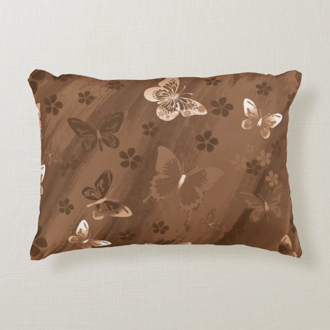 Butterfly Pattern 15 Accent Pillow (Front)