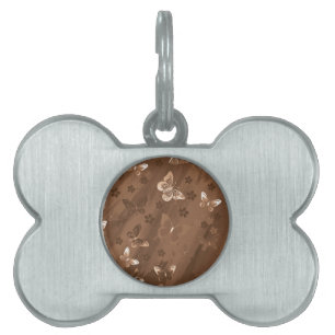 Butterfly Pattern 15 Pet ID Tag