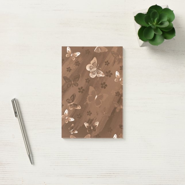 Butterfly Pattern 15 Post-it Notes (Office)