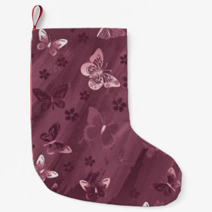 Butterfly Pattern 16 Small Christmas Stocking