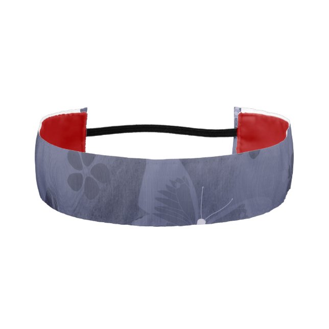 Butterfly Pattern 17 Athletic Headband (Front)